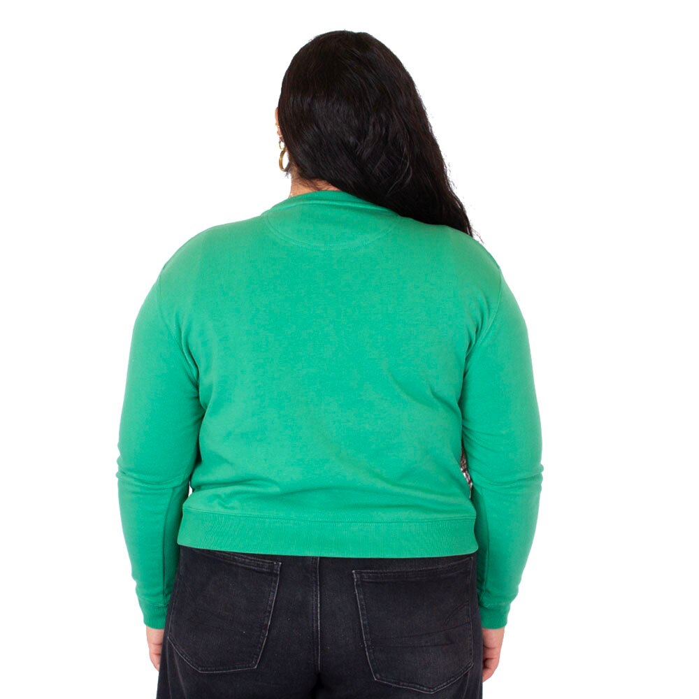 Ducks Spirit, Camp David, Green, Pullover, Cotton Blend, Women, Outline style, Sweatshirt, 944687